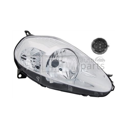 Фара правая FIAT GRANDE PUNTO 2008- HBK CHROME эл.корректор (TYC)